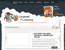 Tablet Screenshot of languageoflistening.com